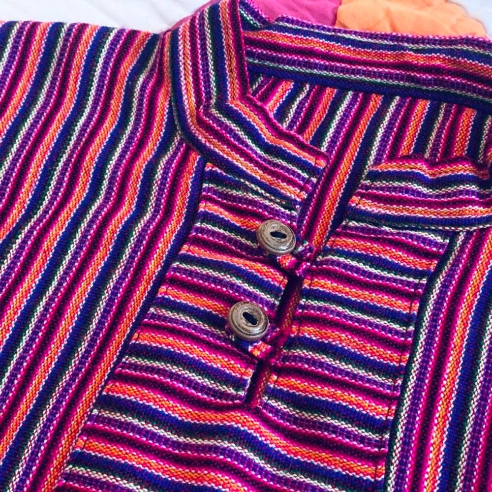 Colorful Peruvian Textile Top - Picture 6 of 8